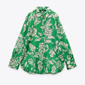 PRINTED SATIN SHIRT